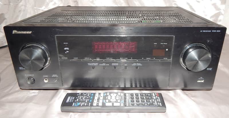 Pioneer VSX-524 HDMI home theater receiver with remote image 1