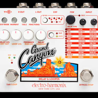 Electro-Harmonix Grand Canyon Delay and Looper Guitar Effect Pedal image 2