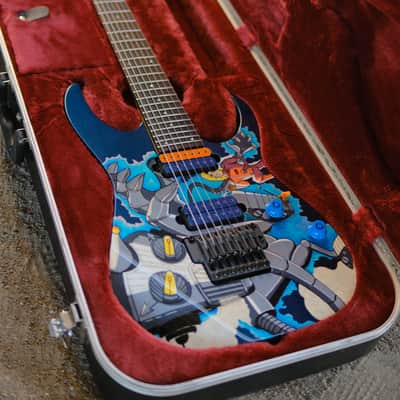 Custom Painted Ibanez Prestige RG1527 “RoboDeath” image 10