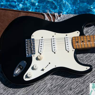 1993-94 (Grunge Era) Fender ST-57 Stratocaster Reissue - Made in Japan - "Blackie Vibes" - Pro Set Up w Perfect Frets/Action/Intonation! image 2