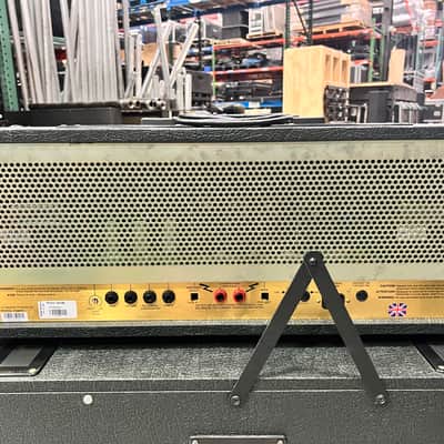 Marshall JCM 900 Model 4100 Amp Head with 1960A 4x12 Cabinet half stack - Black w/ Road Case image 5