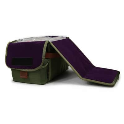 Tucker & Bloom DJ Sidekick 45 7" Vinyl Record DJ Bag 100 (olive ballistic) image 8