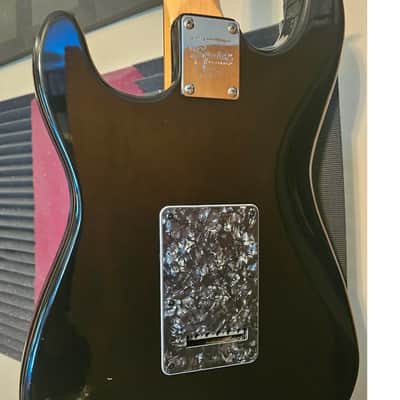 Squier Upgraded Black HSH Parts Caster, Gator case, strap, tech set up image 2