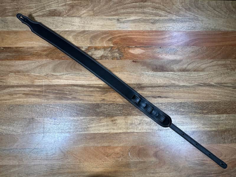 Franklin 2.5” Reversible Glove Leather Guitar Strap 2020’s - Black / Brown image 1