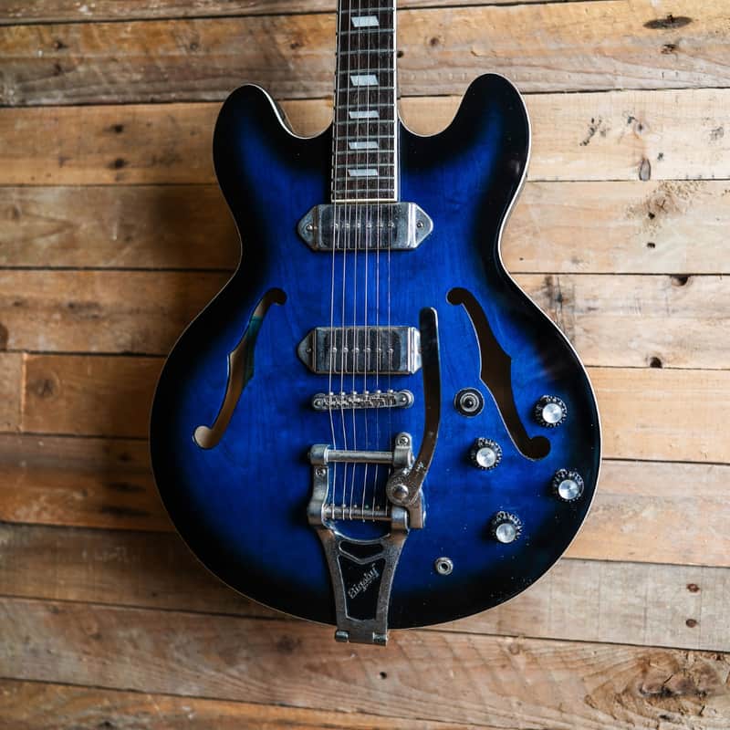 2015 Epiphone Gary Clark Jr Casino in Blak & Blu image 1