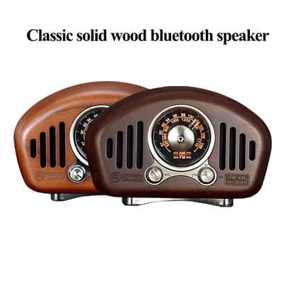 Vintage Radio-cherry wooden image 4