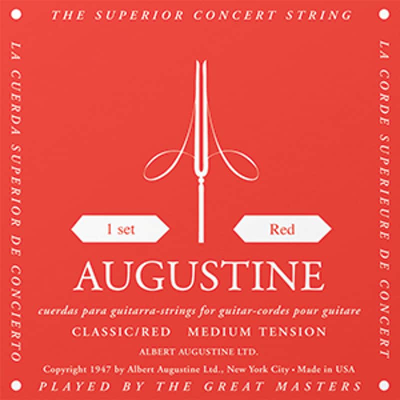 Augustine Classic Red Medium Tension Classical Guitar Strings image 1
