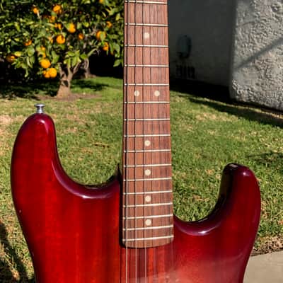 Warmoth Strat  Trans Red Burst image 7