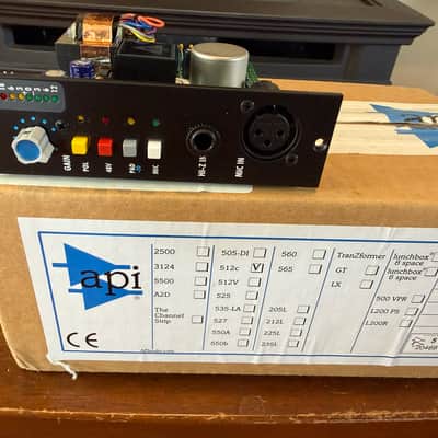 API 512c 500 Series Mic Preamp Module 2000 - Present - Black image 1