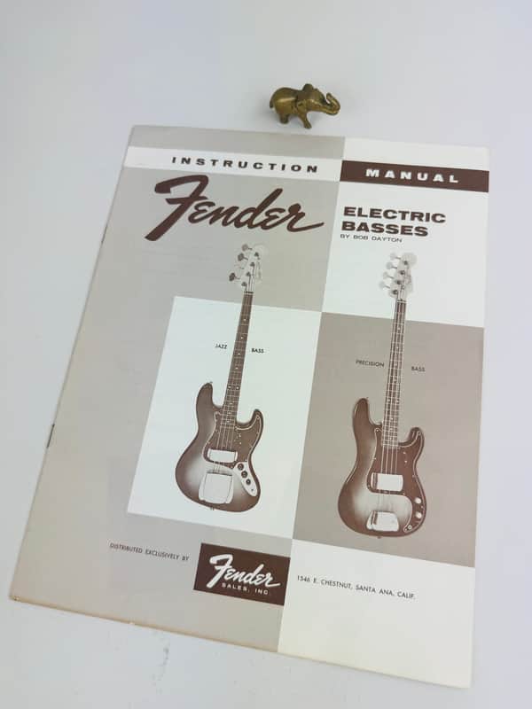 Fender Electric Basses Instruction Manual 1961 image 1