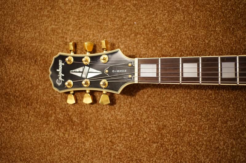 Epiphone Gibson Les Paul Custom Ebony Mik Korea 1993 Bound | Reverb