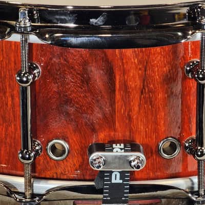 JT Custom Drums 14x5.5" Solid Padauk Stave Snare 2022 Natural image 12