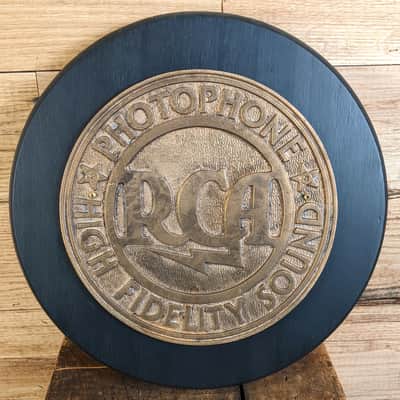 RCA  Photophone Brass Plaque / Photophone Era Vintage sign image 1