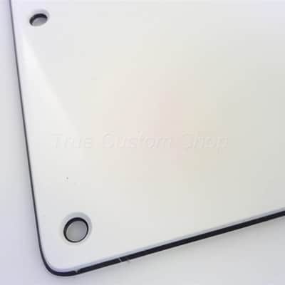 True Custom Shop® White 3ply Tremolo Spring Cover for Fender Standard Stratocaster image 3