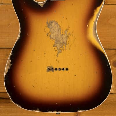 Fender Custom Shop 62 Telecaster Custom HS Heavy Relic 3-tone Sunburst image 2