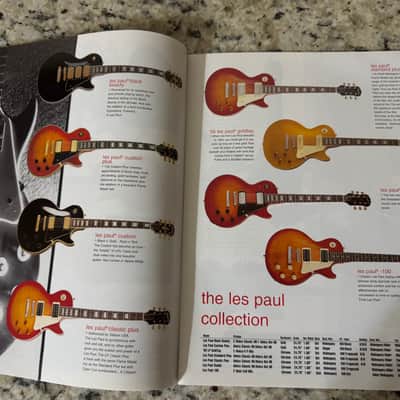 Epiphone Catalog 2003 Dot Les Paul SG flying V Explorer Noel Gallagher supernova union Jack Riviera casino John Lennon Zakk Wylde ace frehley classic custom black beauty standard 56 Goldtop Goth Thunderbird image 8