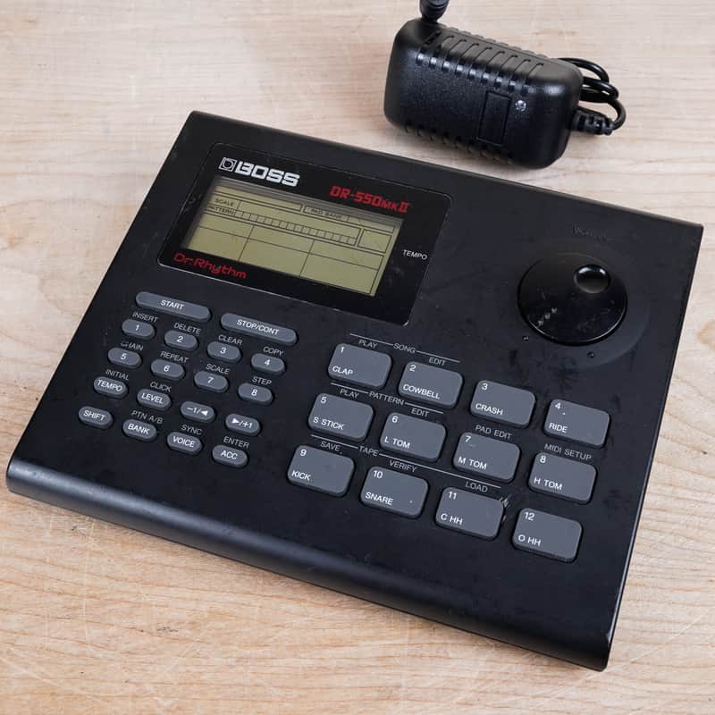 Boss DR-550 MkII Dr. Rhythm 1996 Black w/ Power Supply image 1