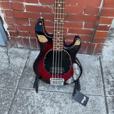 Ernie Ball Music Man Stingray 3 EQ H 2012 Black Cherry Burst W/EB HS case image 5
