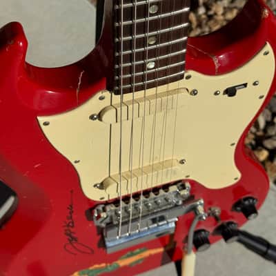 Jeff Beck signed Gibson Melody Maker D fire engine red - Groovy! ✌️ image 7