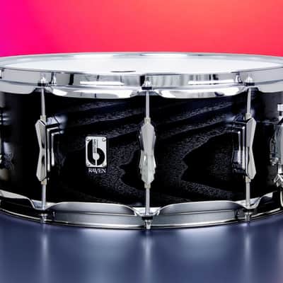 British Drum Co. Raven 14"x6" Snare Drum - Maple/Cherry, Handcrafted UK image 2