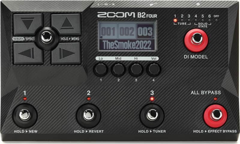 Zoom B2 Four Bass Multi-effects Processor image 1