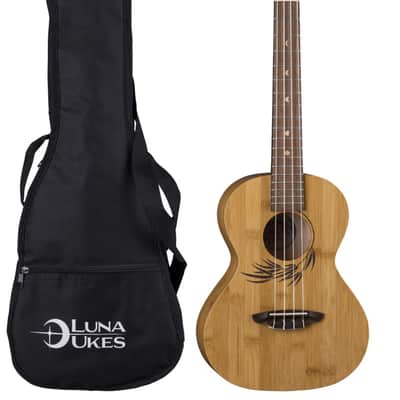 Luna Guitars Bamboo Tenor Ukulele w/ Gigbag, UKE BAMBOO T image 1