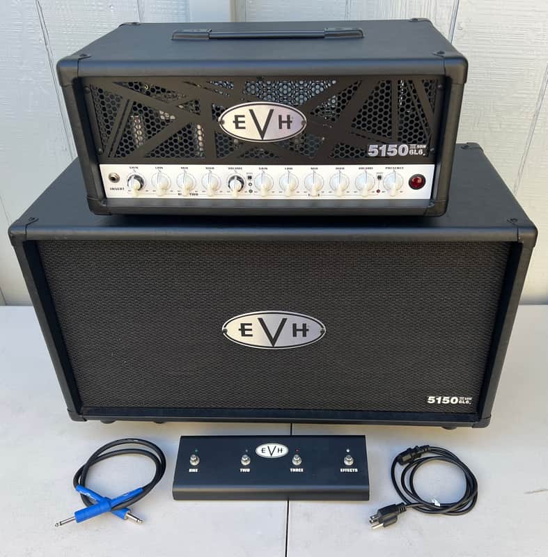 EVH 5150 III 50W 6L6 Tube Head & EVH 5150 212ST Cabinet - Black image 1