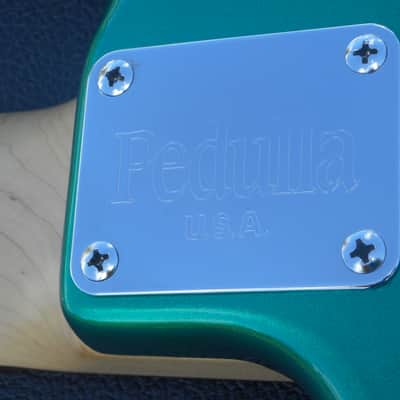 Pedulla USA Rapture RB 5 String Bass Metallic Teal Green with Original Case Bartolini image 10