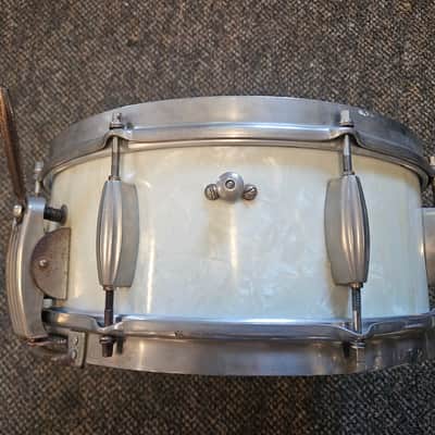 Slingerland Super Krupa Radio King 50's era White Marine Pearl image 4