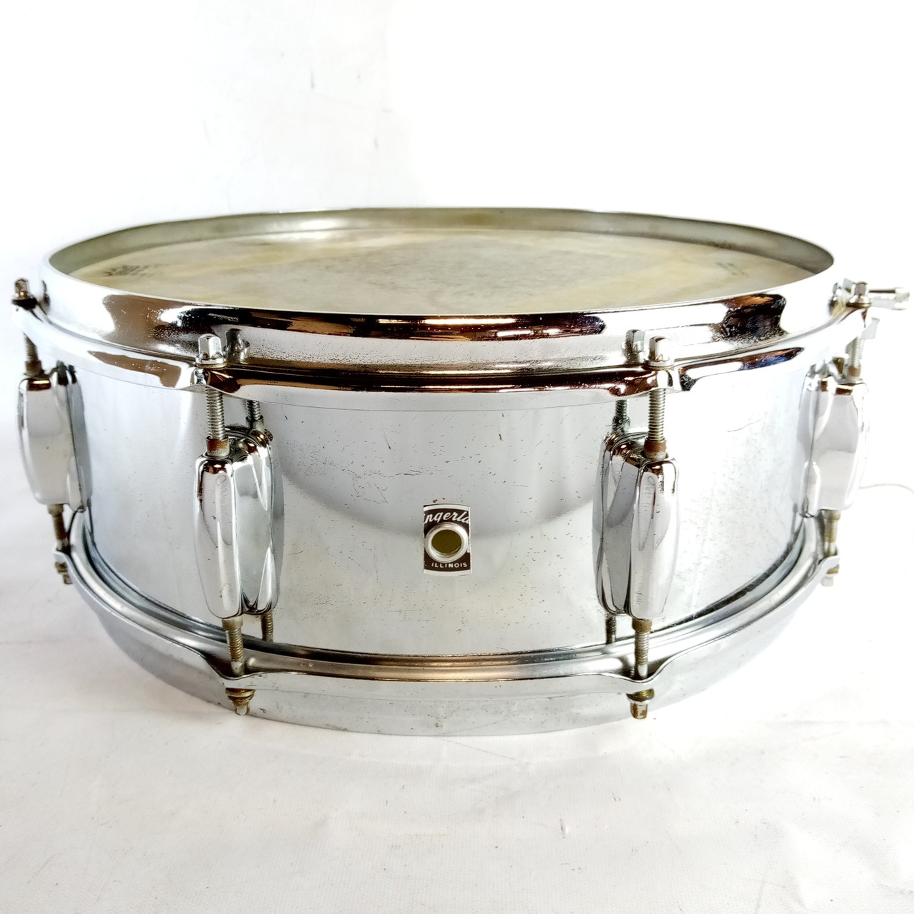 Slingerland 5x14" Snare Drum Festival Chrome-Steel 8Lug Vintage 70s No.141 USA* — main photograph