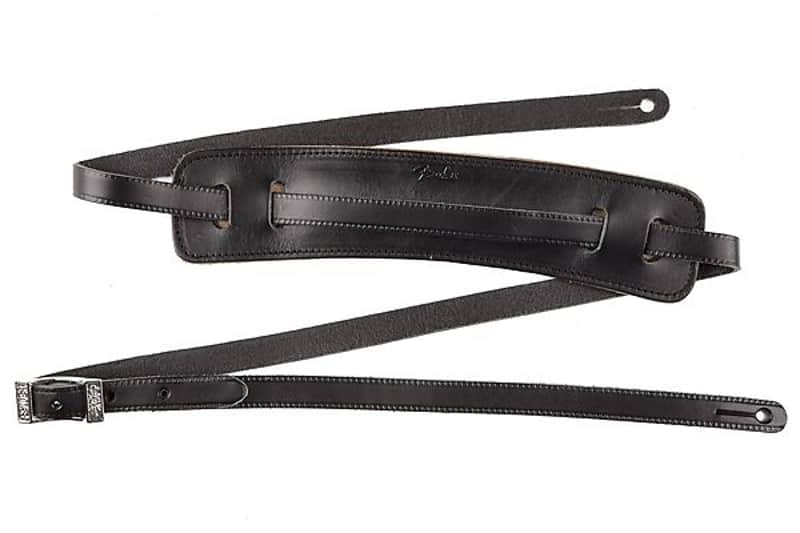 Fender Super Deluxe Vintage-style Strap, Black 2016 image 2