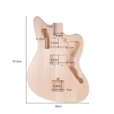 Basswood Guitar Solid Jazzmaster Style Body image 5