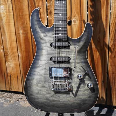Schecter DIAMOND SERIES PROTOTYPE California Classic - Charcoal Burst 6-String w/ Hard Case (2023) image 5