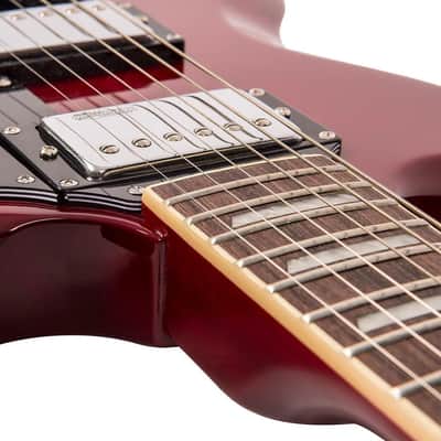 Vintage VS6V ReIssued Vibrola Tailpiece Electric Guitar VS6VCR - Cherry Red image 7