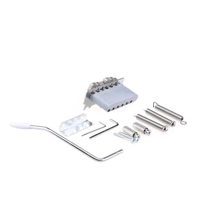 Wilkinson 52.5mm(2-1/16 inch) Individual Saddle Full Block ST Guitar Tremolo Bridge 2-Point Chrome image 2