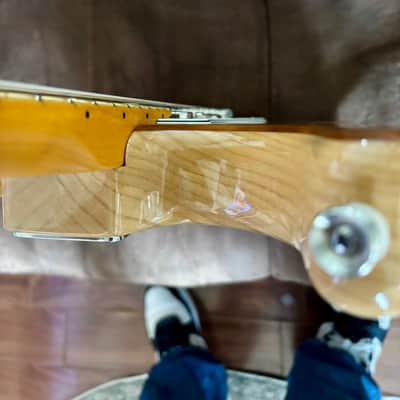 Fender Rarities Series Flame Koa Top American Original '50s Stratocaster with Maple Fretboard 2019 - Natural image 11