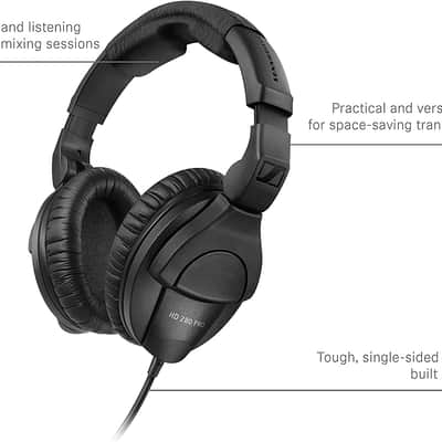 Sennheiser HD 280 Pro Over Ear Headphones - Black image 4