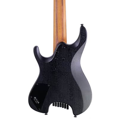 2026 Ibanez Quest QX527B WK Headless Multi-Scale 7 String Weathered Black image 3