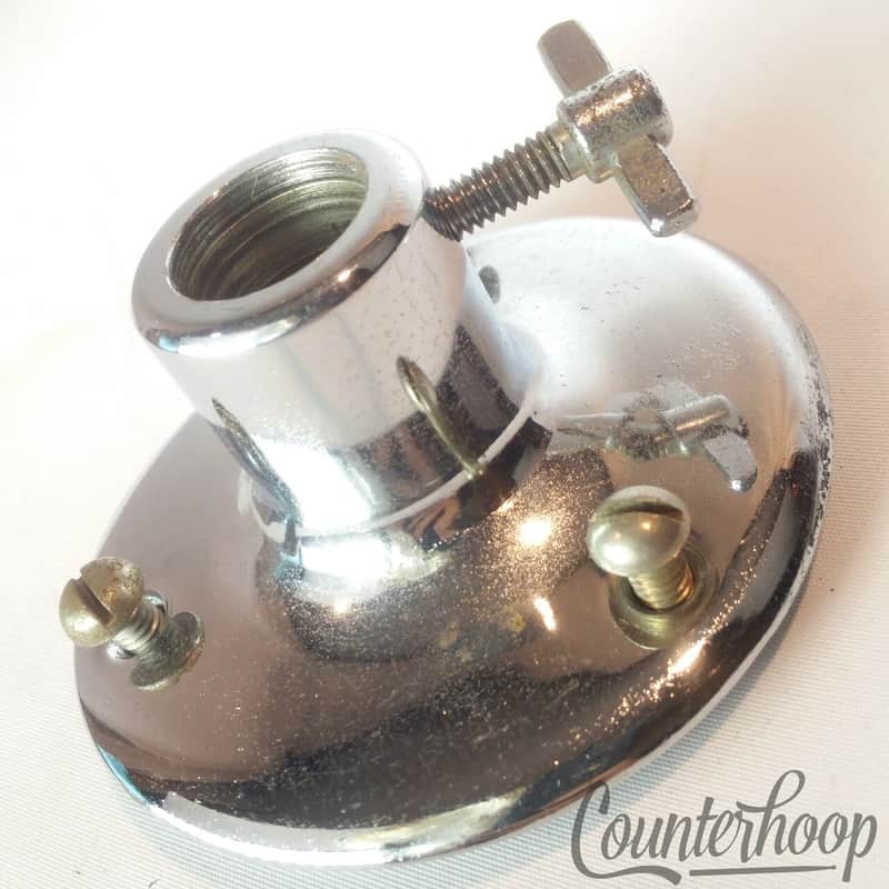 *Pearl Tube Arm Tom Drum Post Mount Receiver Chrome Vintage 60s-70s Japan* image 1