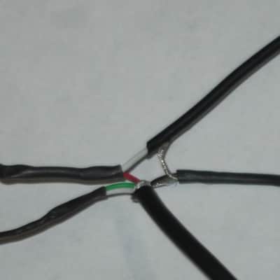 litely reliced player's wear StewMac Neck Humbucker Reverse Zebra (screws on black/flat poles on creme) 8.42k, Alnico 5, 50mm pole spacing, item # 101549 2000s-2010s, +screws/springs (orig 4 conductor wire shortened & 2 conductor wire added, Now 2 con) image 4