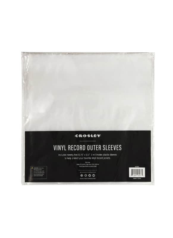 Crosley #AC1031A - Vinyl Record Jacket Outer Sleeves, Pk 25, 12.75" x 12.5" image 1
