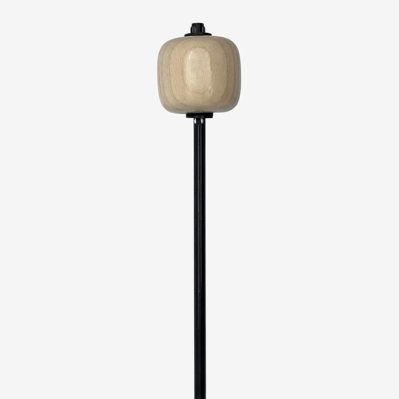 Danmar - 205C - Bass Drum Beater - Clear Lacquer Hard Wood, Black Shaft image 1