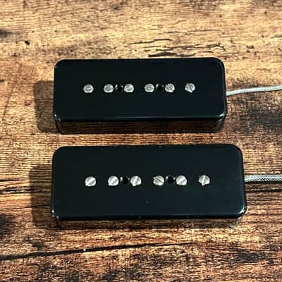 Good Land Pickups: Tail-Wagger P-90 Alnico 5- Soapbar Black Set image 2
