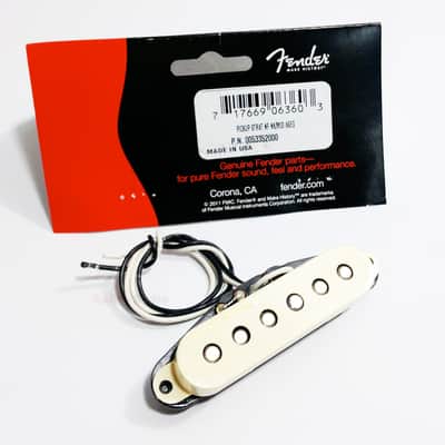 Genuine Fender Stratocaster Vintage Noiseless Neck/Middle Pickup - Aged White image 2