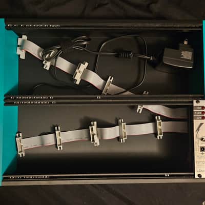 3D Printed Eurorack Case 6u Powered Eurorack Case 66hp 2025 - Teal and Black image 1