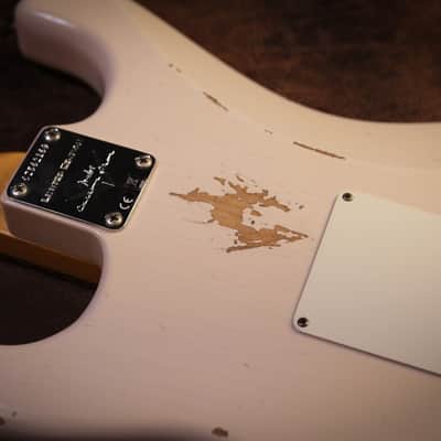 Fender Custom Shop 1959 Stratocaster Relic in Super Faded Aged Shell Pink image 8