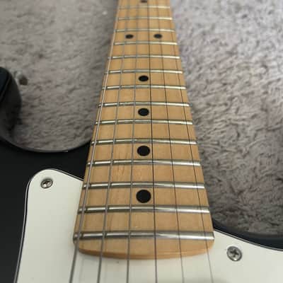 Fender Player Stratocaster MIM 2021 75th Anniversary Black Maple FB Strat Guitar image 7