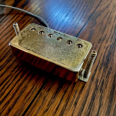 VINTAGE 1982 GRECO PAF RELIC HUMBUCKER - GOLD COVER - MAXON MADE - MIJ  - REAL LIFE RELIC image 4