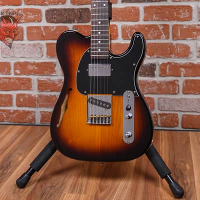 G&L Tribute Series ASAT Classic Bluesboy 3-Tone Sunburst 2017 w/Hard Shell Case image 1