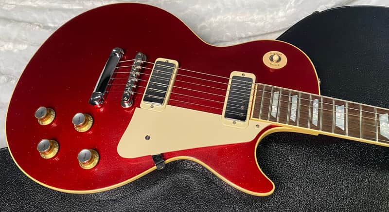 NEW! Gibson Custom Shop Limited Edition 1976 Les Paul Deluxe Reissue VOS Red Sparkle - 9.2lbs - G07565 image 1